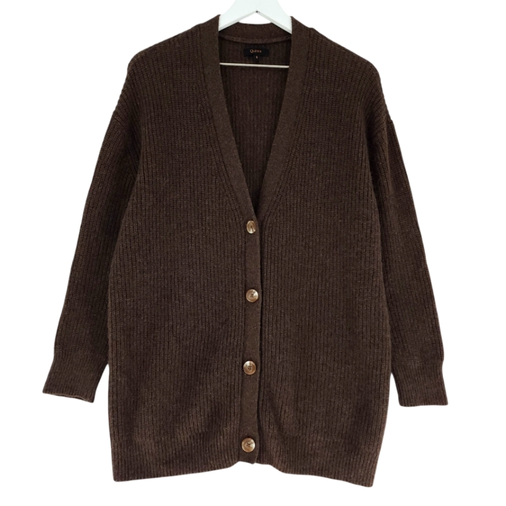 Quince Brown Women's Cardigan Sweater
